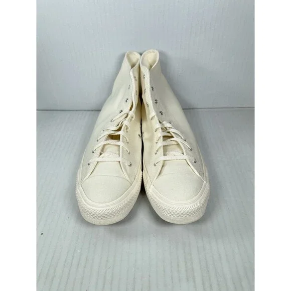 Size 9 Converse Chuck Taylor Hi Egret White Shoe Sneaker A10964C Mens NEW